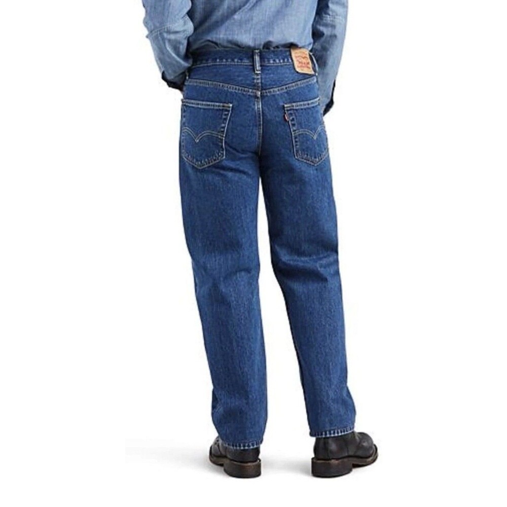 NEW Levi's Men's 505 Regular Fit Medium Wash Jeans 32X34 #005054886 Dark Blue
